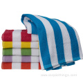 100% cotton oversized cabana stripe beach towel